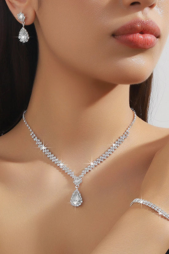 Elegant 4-Piece Bridal Jewelry Set