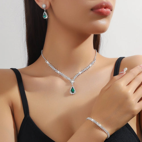 Elegant 4-Piece Bridal Jewelry Set