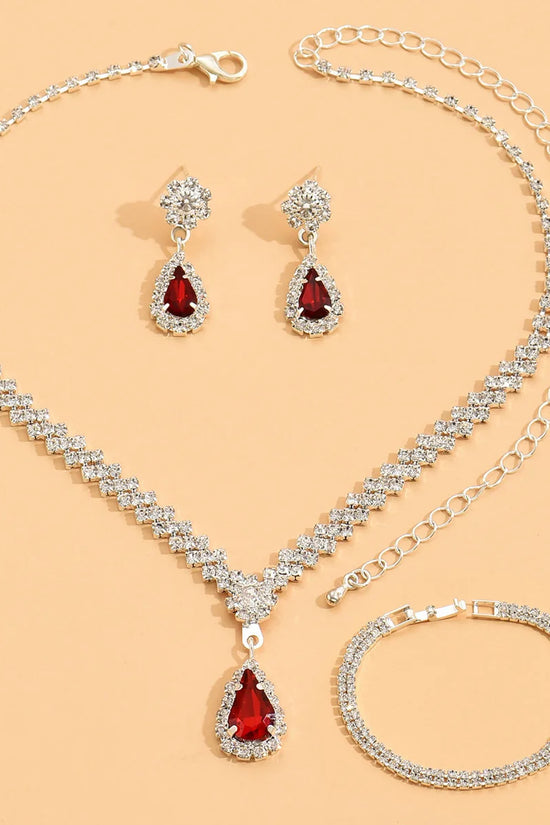 Elegant 4-Piece Bridal Jewelry Set