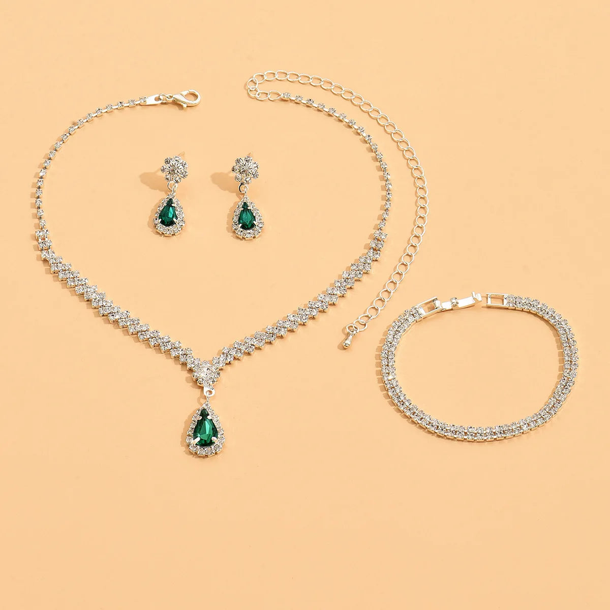Elegant 4-Piece Bridal Jewelry Set