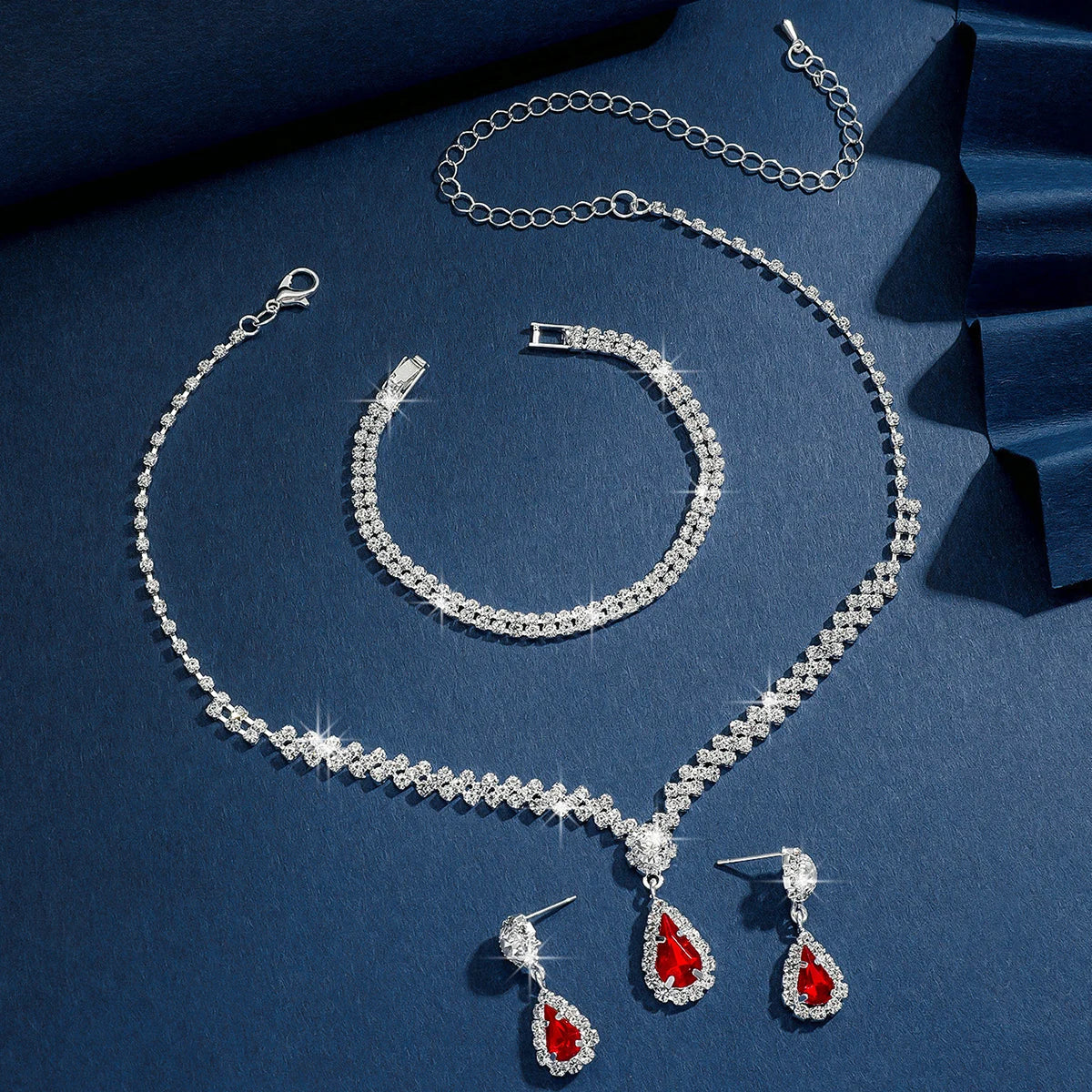 Elegant 4-Piece Bridal Jewelry Set