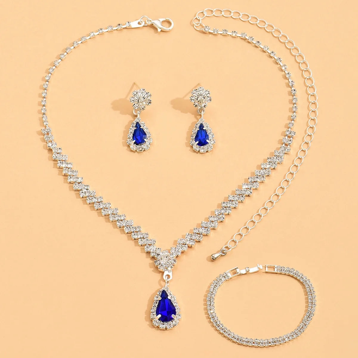 Elegant 4-Piece Bridal Jewelry Set