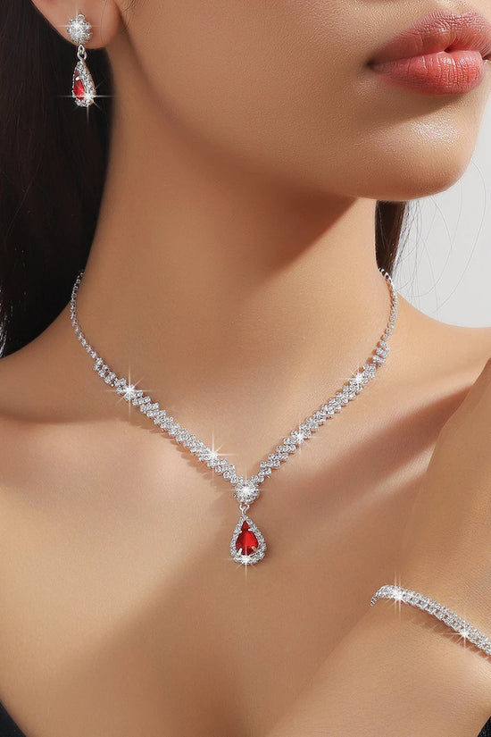 Elegant 4-Piece Bridal Jewelry Set